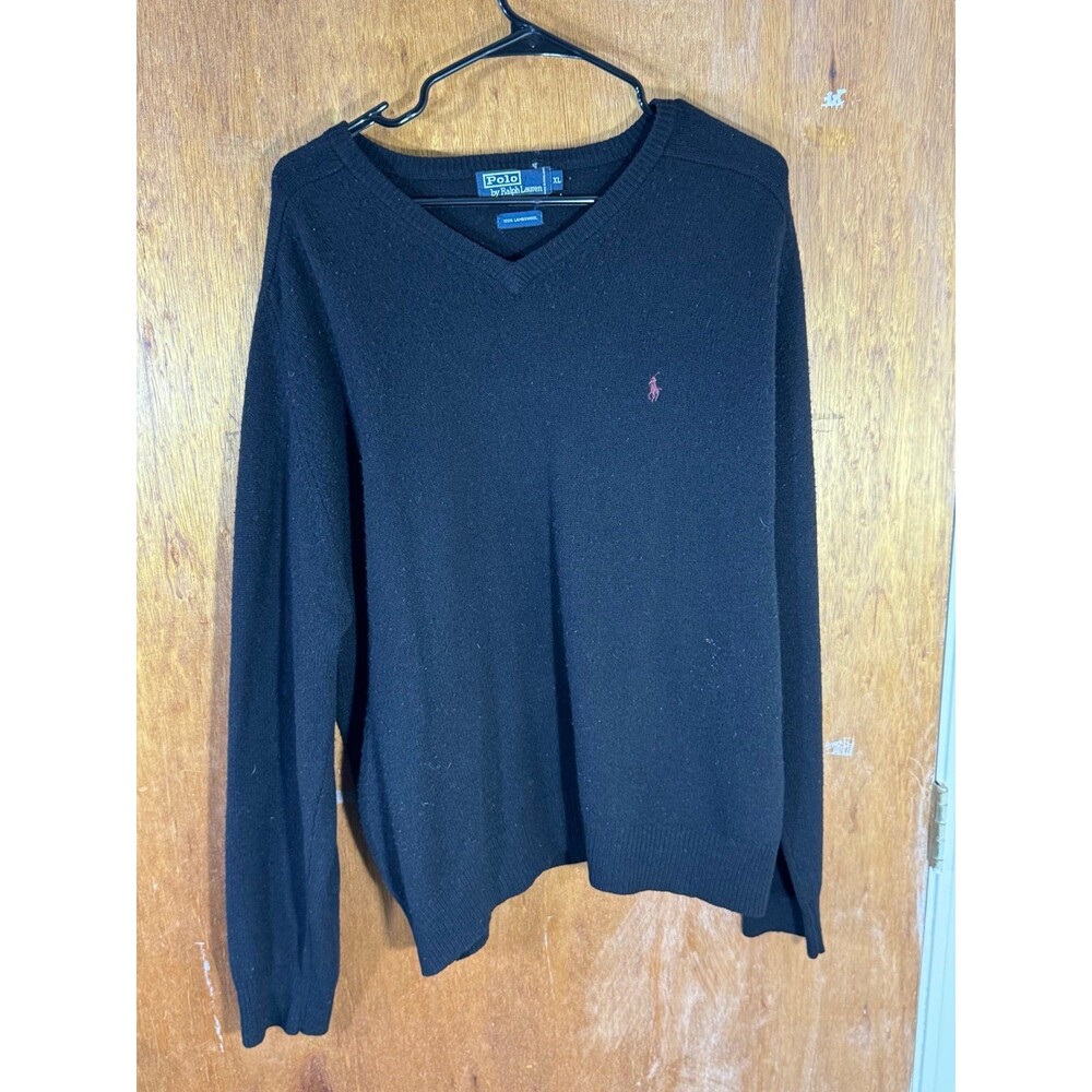 Polo Ralph Lauren‎ V-Neck Sweater 100% Lambswool Men’s XL